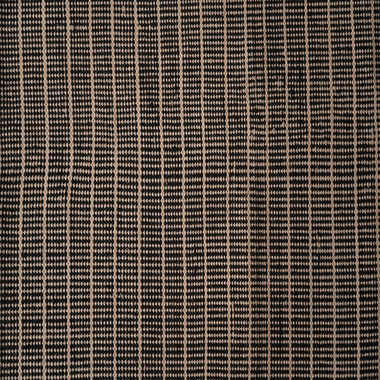 Hand woven cotton dhurie striking black base