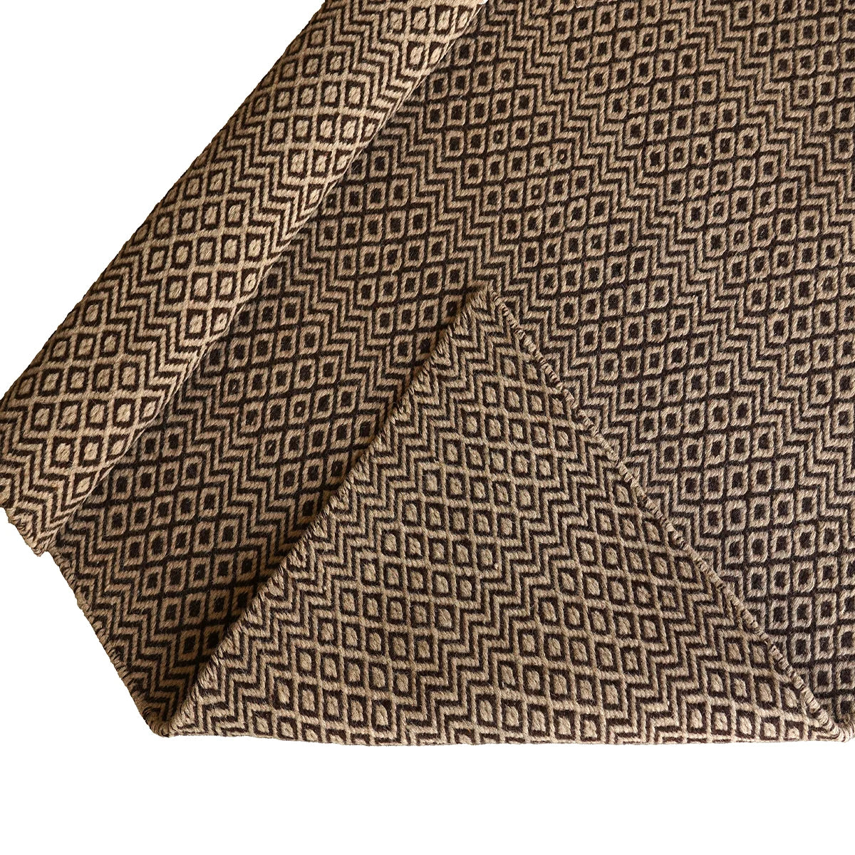 Hand Woven Woollen Dhurrie – Geometric Pattern Rug for Modern & Traditional Spaces