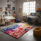 Abstract Multicolor Hand-Tufted Wool Rug