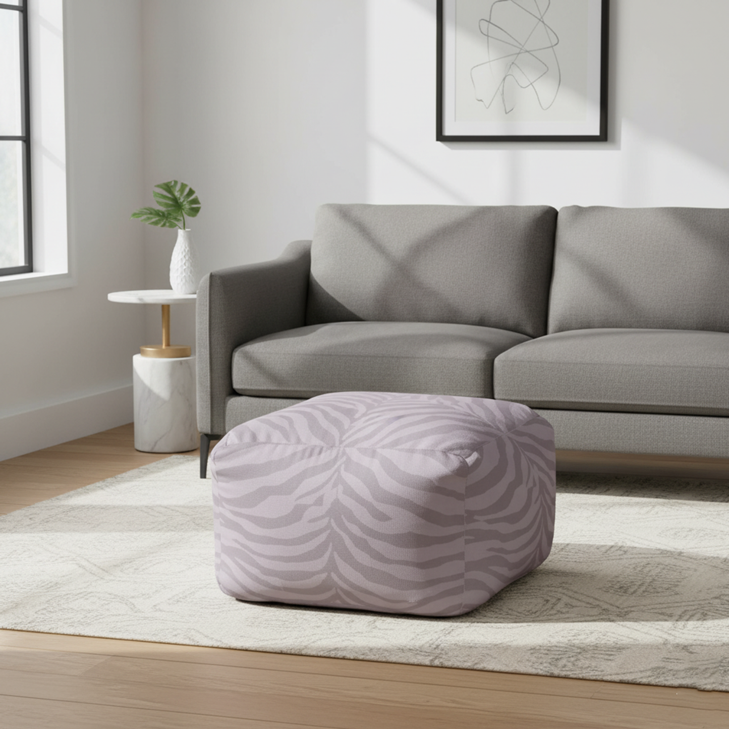 Cotton Printed Ottoman – Stylish & Comfortable Seating