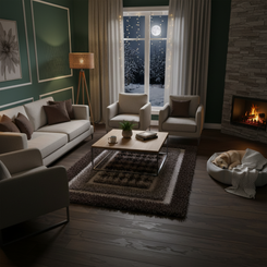 Earthtone Mirage Hand Knotted Polyester Shaggy Rug