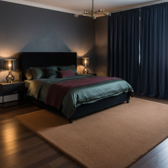 Elegant Hand Tufted Wool Rug – Solid Brown