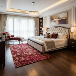 Hand Tufted Woollen Rug – Artistic Design, Soft & Luxurious Floor Covering