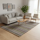 Hand Woven Woollen Dhurrie – Multi-Color Striped Pattern