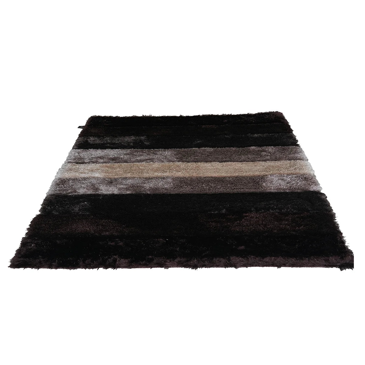 Graphite Wave Shaggy Rug