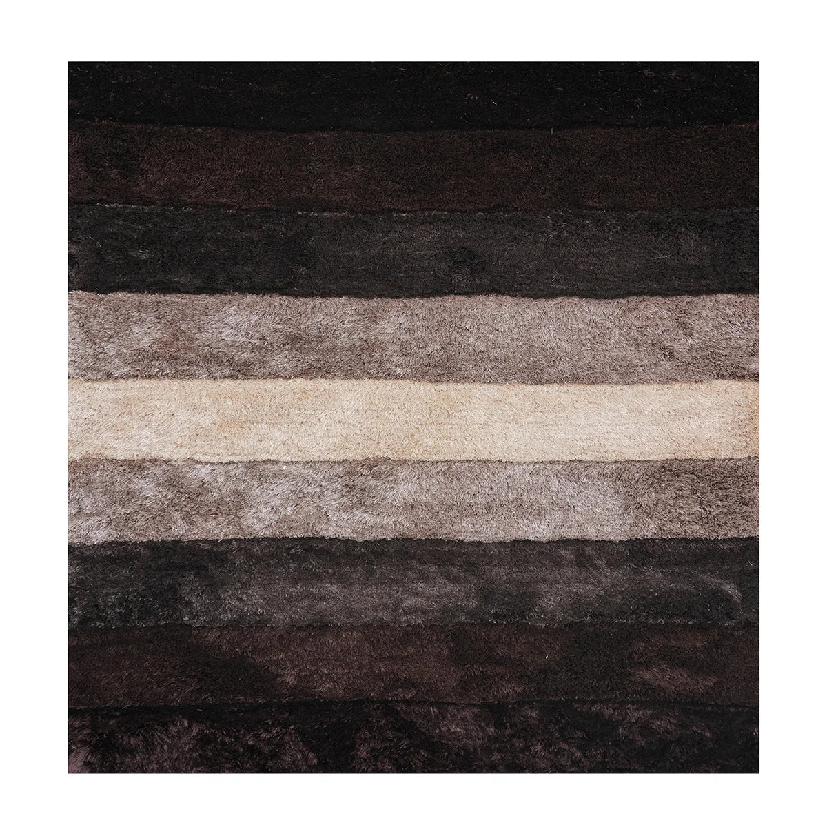 Graphite Wave Shaggy Rug