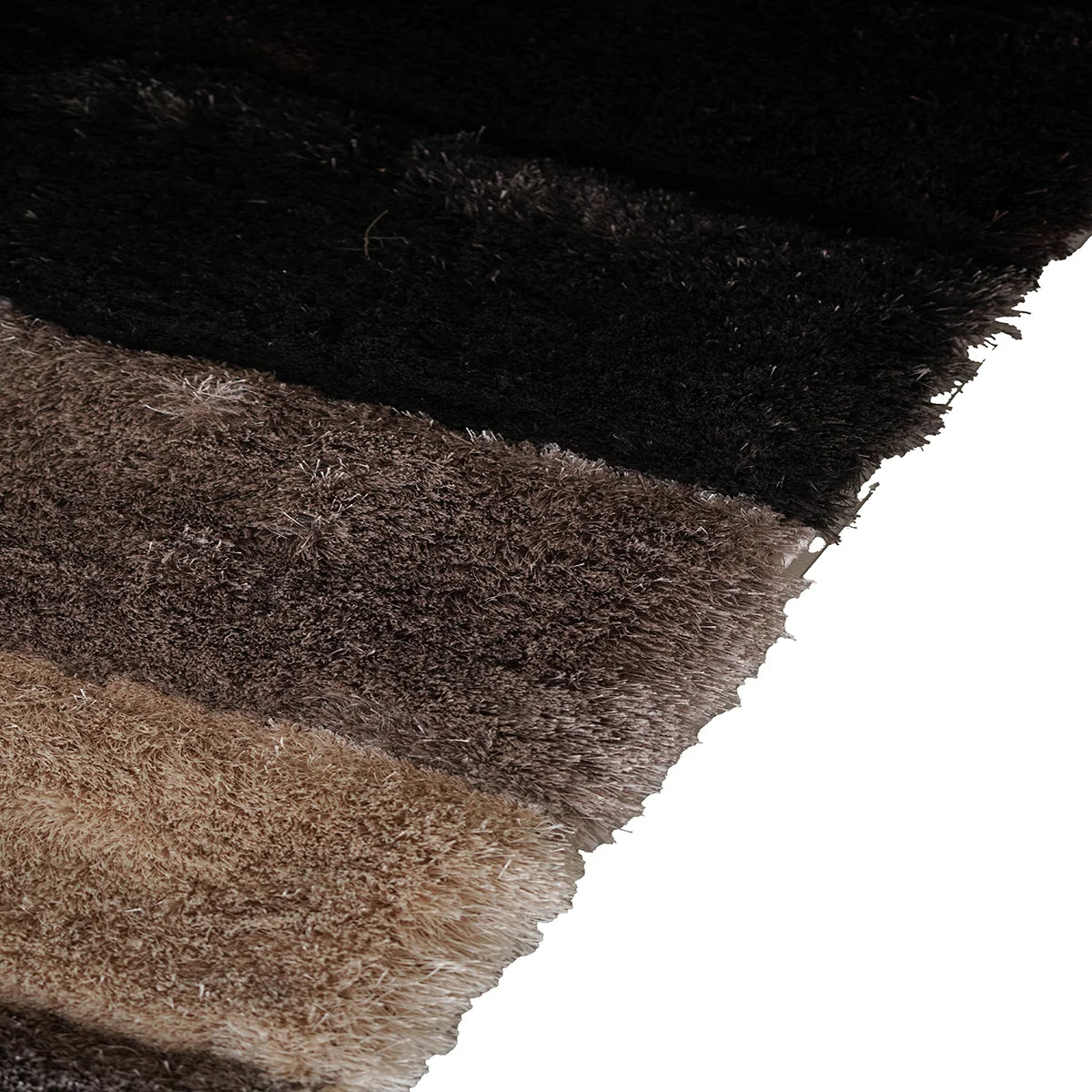 Graphite Wave Shaggy Rug