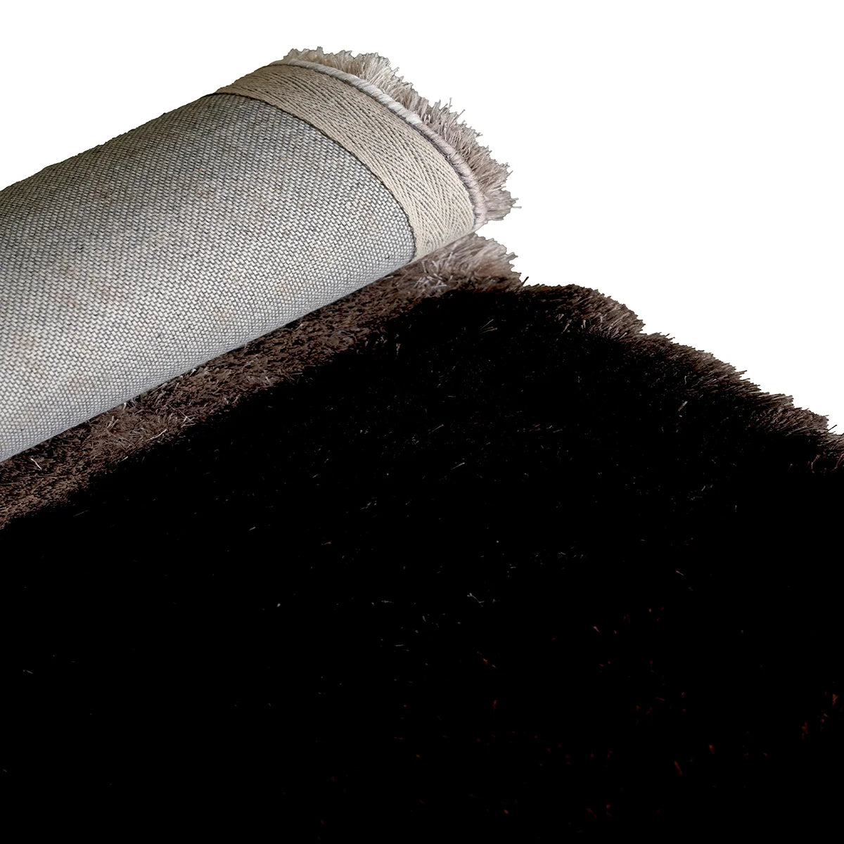 Graphite Wave Shaggy Rug