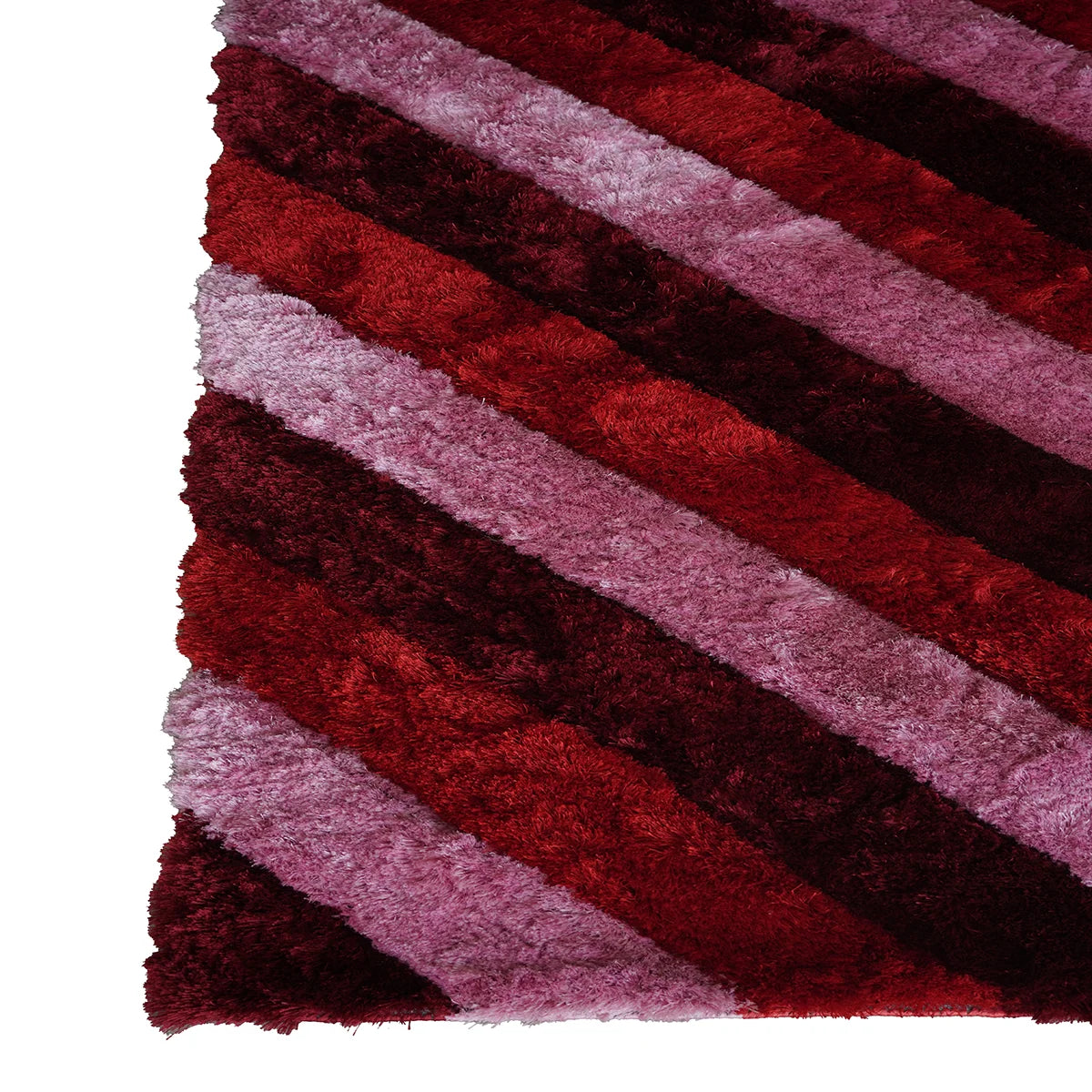 Crimson Candy Stripe Rug