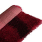 Crimson Swirl Hand Knotted Shaggy Rug