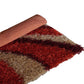 Crimson Swirl Hand-Knotted Shaggy Rug