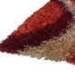 Crimson Swirl Hand-Knotted Shaggy Rug