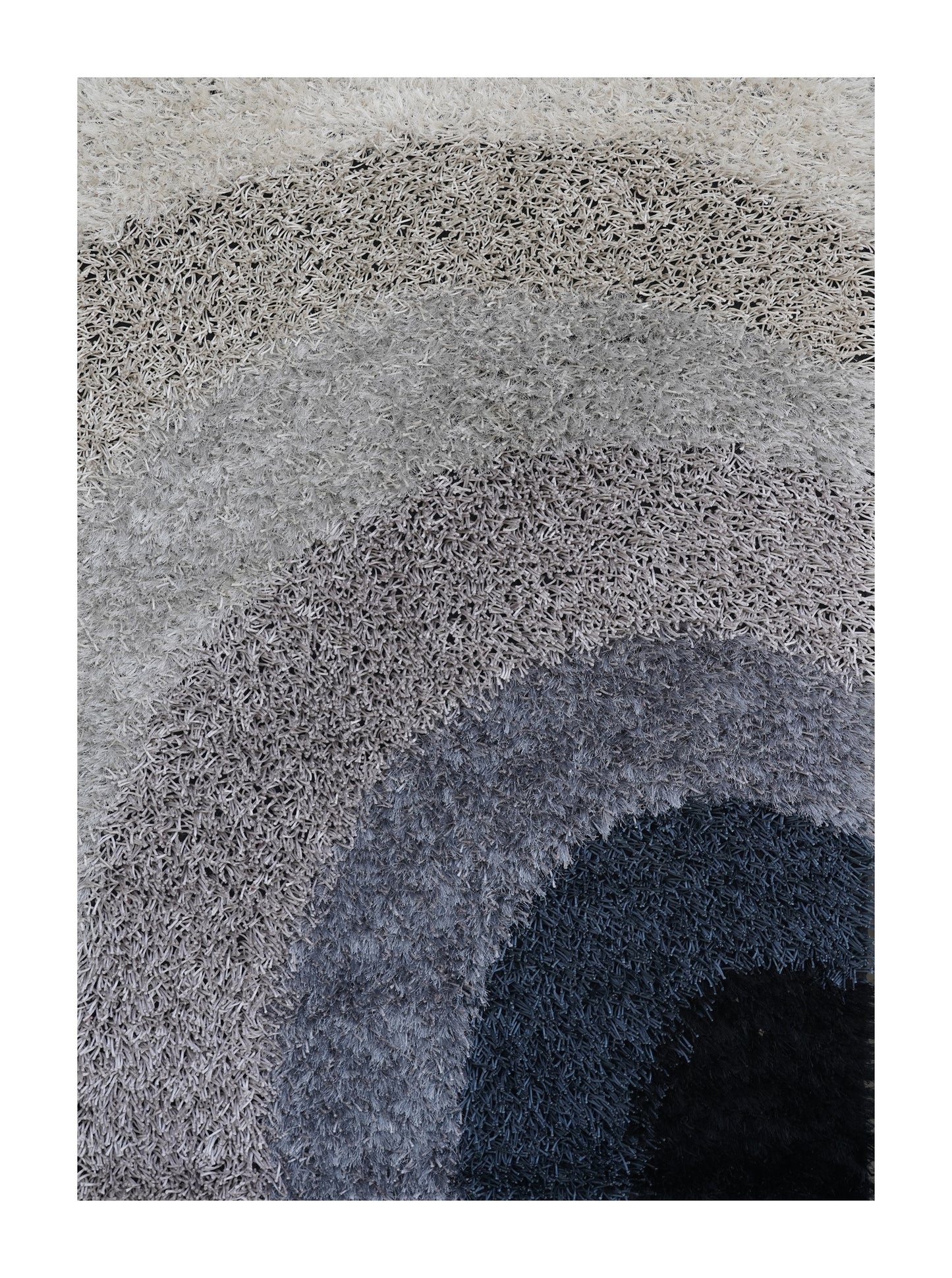 Shadow Spectrum Hand Knotted Shaggy Rug