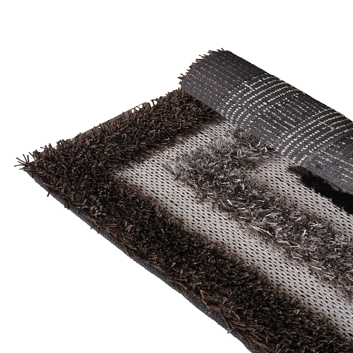 Earthtone Mirage Hand Knotted Polyester Shaggy Rug