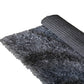 Smoky Waves Hand Knotted Polyester Shaggy Rug