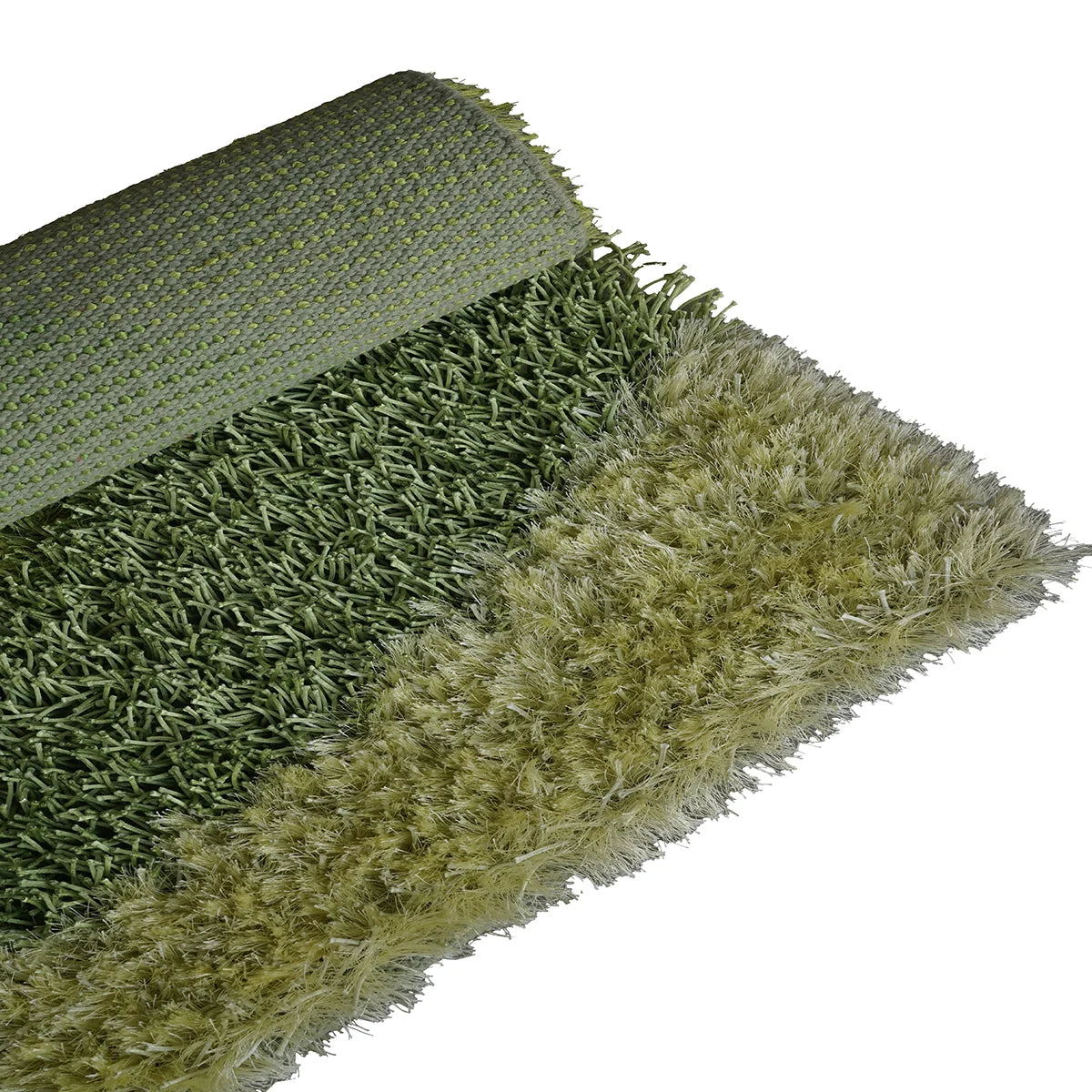 Verdant Echo Hand Knotted  Shaggy Rug