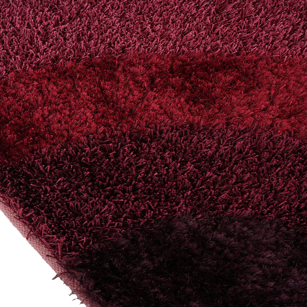 Radiant Bloom Hand-Knotted Polyester Shaggy Rug