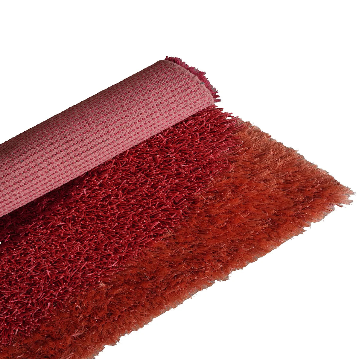 Radiant Bloom Hand-Knotted Polyester Shaggy Rug