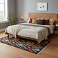 Handwoven Woollen Dhurrie with Geometric Tribal Pattern