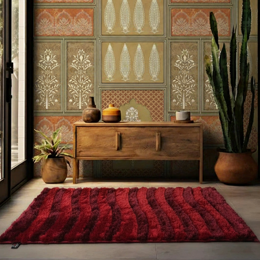 Ruby Ridge Hand-Tufted Shaggy Rug