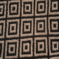 Hand-Woven Cotton Dhurrie – Geometric Black & Beige Flatweave Rug