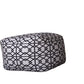 Cotton Printed Ottoman – Stylish Pouf with Modern Geometric Design
