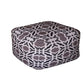 Cotton Printed Ottoman – Stylish Geometric Pouf for Living Room & Bedroom
