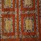 Hand-Knotted Shaggy Rug – Geometric Retro Pattern in Earth Tones