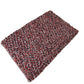 Hand Knotted Woollen Shaggy Rug – Red & Black Textured Modern Floor Décor