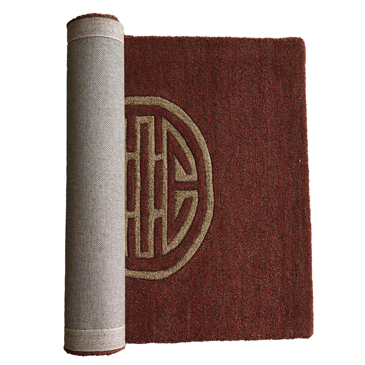 Hand-Tufted Wool Rug with Traditional Motif