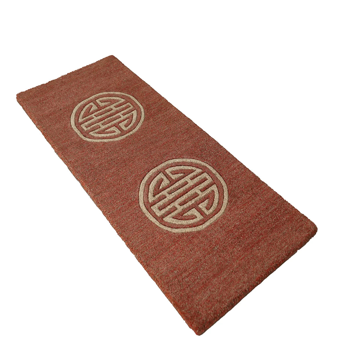 Hand-Tufted Wool Rug with Traditional Motif