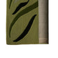Hand-Tufted Wool Rug with Abstract Botanical Design in Shades of Green