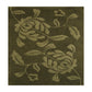 Hand-Tufted Wool Rug with Botanical Leaf Design – Olive Green