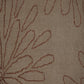 Hand Tufted Woollen Rug – Beige with Rust Floral Line Design