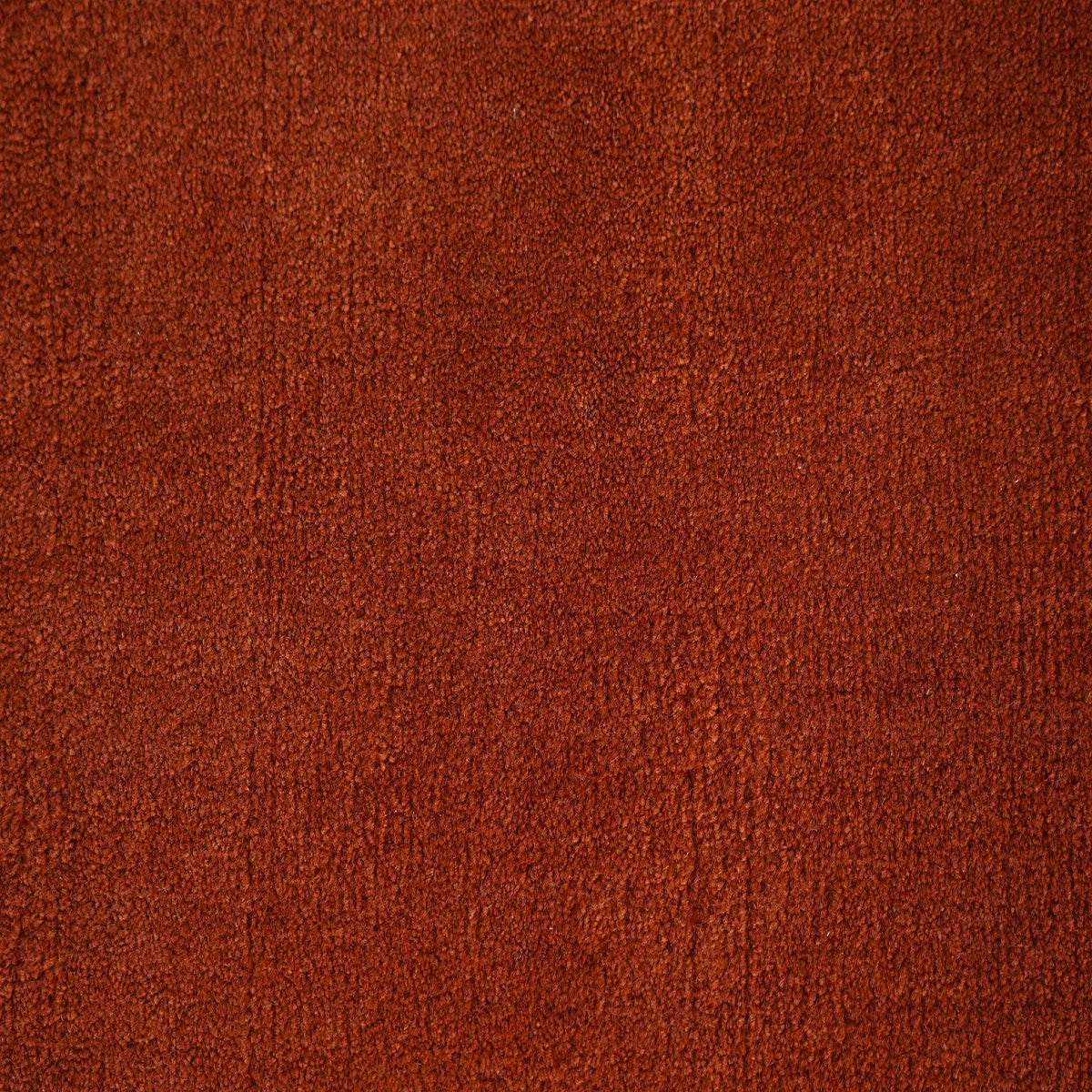 Elegant Hand Tufted Wool Rug in Solid Rust Red