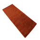 Elegant Hand Tufted Wool Rug in Solid Rust Red
