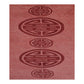 Elegant Red Hand-Tufted Wool Rug with Geometric Medallion Pattern