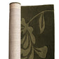 Hand-Tufted Wool Rug with Botanical Leaf Design – Olive Green
