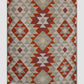 Handwoven Woollen Dhurrie with Geometric Tribal Pattern – Multicolor