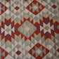 Handwoven Woollen Dhurrie with Geometric Tribal Pattern – Multicolor