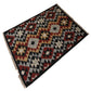 Handwoven Woollen Dhurrie with Geometric Tribal Pattern
