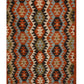 Rustic Geometric Handwoven Woollen Dhurrie Rug