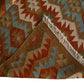Hand Woven Woolen Dhurrie with Tribal Geometric Pattern – Durable & Elegant Flatweave Rug
