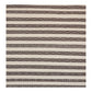 Hand Woven Woollen Dhurrie with Geometric Stripes – Black & White