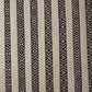 Hand Woven Woollen Dhurrie with Geometric Stripes – Black & White