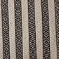 Hand Woven Woollen Dhurrie with Geometric Stripes – Black & White