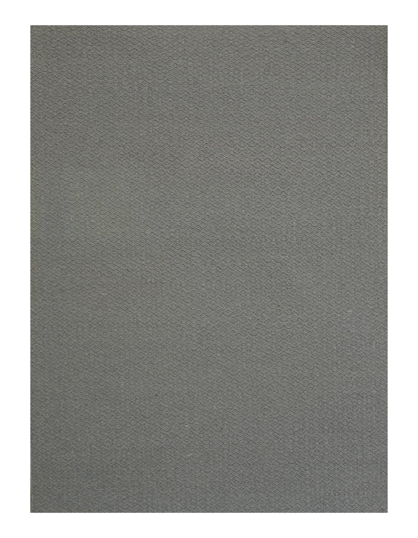 Elegant Hand Woven Woollen Dhurrie – Subtle Grey Minimalist Design