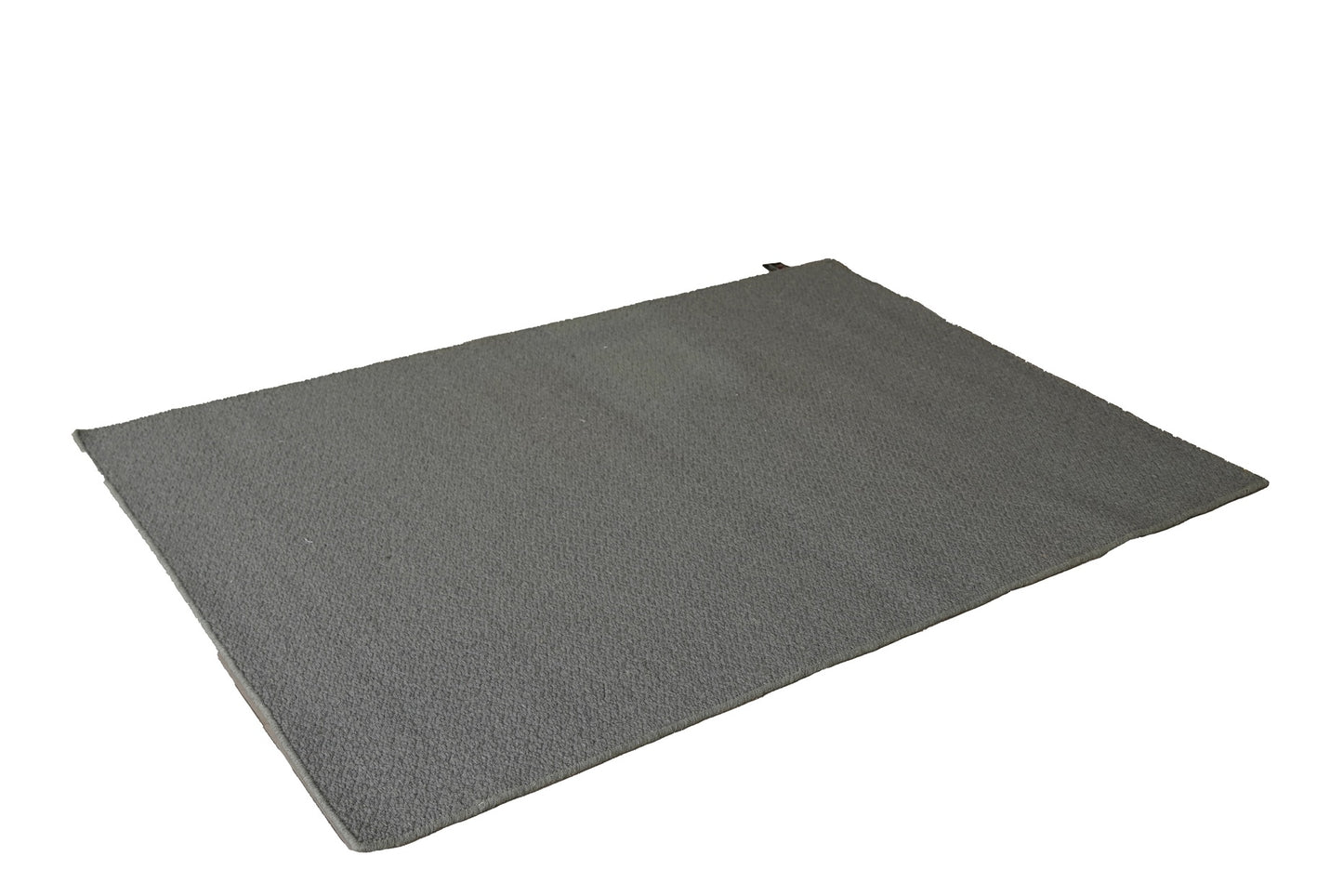 Elegant Hand Woven Woollen Dhurrie – Subtle Grey Minimalist Design