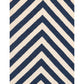 Hand Woven Woollen Dhurrie with Bold Chevron Design – Durable & Stylish Floor Rug