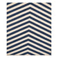 Hand Woven Woollen Dhurrie with Bold Chevron Design – Durable & Stylish Floor Rug